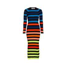 Load image into Gallery viewer, Christopher John Rogers Rainbow Ribbed Dress
