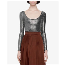 Load image into Gallery viewer, Gucci Metallic Effect Bodysuit
