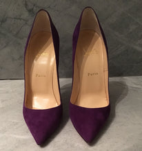 Load image into Gallery viewer, Christian Louboutin Purple Suede So Kate Pump - Tulerie
