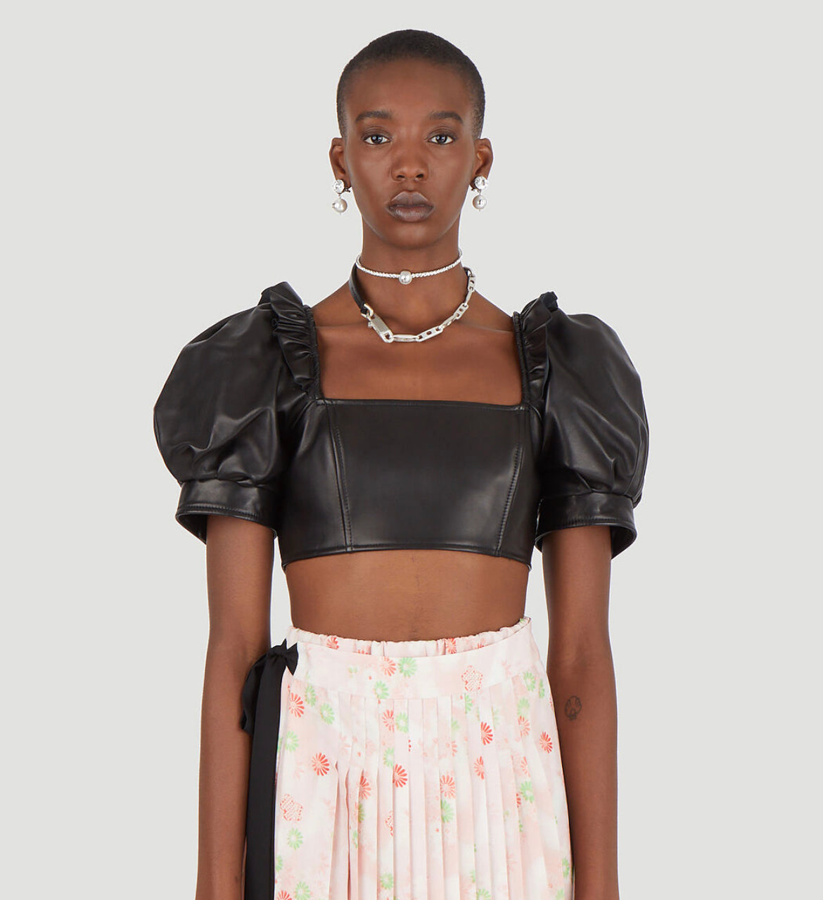 Simone Rocha Leather Bustier Top – Tulerie