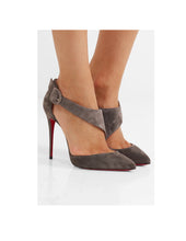 Load image into Gallery viewer, Christian Louboutin Sharpeta 100 Suede Pumps - Tulerie
