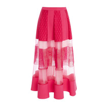 Load image into Gallery viewer, Alexander McQueen Tiered Flared Midi Skirt
