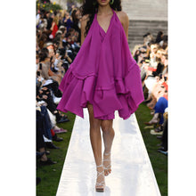 Load image into Gallery viewer, Jacquemus Rosa Asymmetrical Wool Dress
