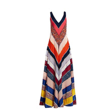 Load image into Gallery viewer, Altuzarra Multi-Ellsworth Striped Silk Maxi Dress
