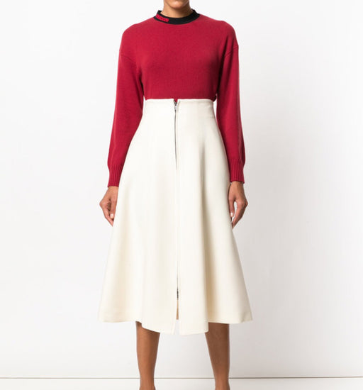 Fendi Paneled High Waist Skirt - Tulerie