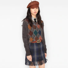Load image into Gallery viewer, Christian Dior Plaid Fringe Skirt
