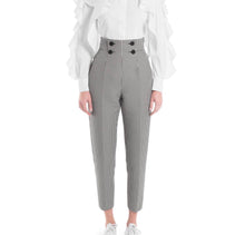Load image into Gallery viewer, Sara Battaglia Checkered High Waisted Pants - Tulerie
