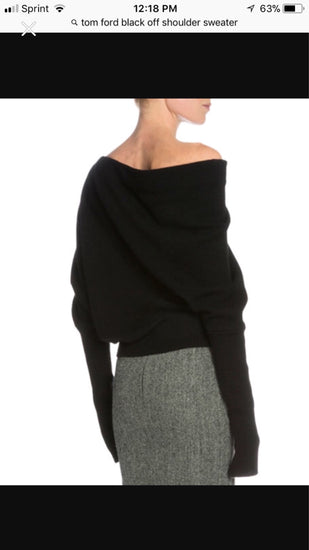Tom Ford Off The Shoulder Cashmere Sweater - Tulerie