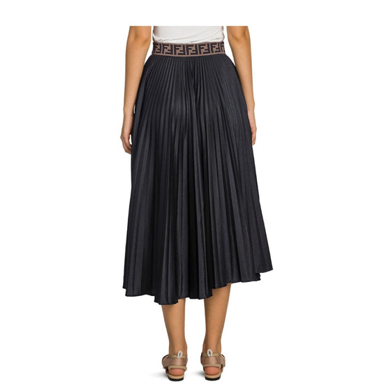 Fendi Techno Jersey Pleated Skirt - Tulerie