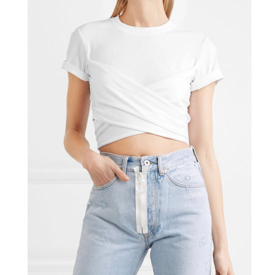 T by Alexander Wang Cropped Wrap T - Tulerie