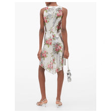 Load image into Gallery viewer, Paco Rabanne Floral Chainmail Dress - Tulerie
