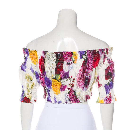 Dolce & Gabbana Floral Crop Top - Tulerie