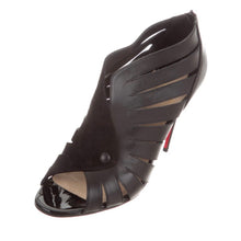 Load image into Gallery viewer, Christian Louboutin Leather Peep Toe Booties - Tulerie
