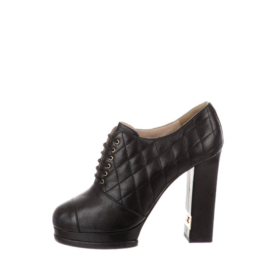 Chanel Quilted Leather Booties - Tulerie