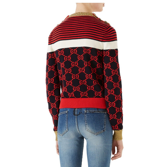 Gucci Stripe Logo Sweater - Tulerie