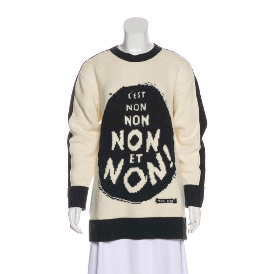 Christian Dior 2018 'C'est Non' Knit Sweater - Tulerie