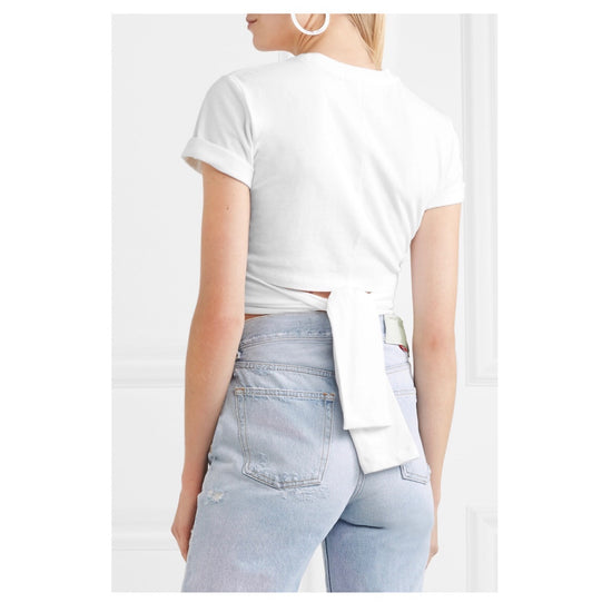 T by Alexander Wang Cropped Wrap T - Tulerie