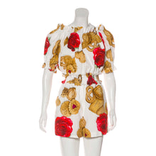 Load image into Gallery viewer, Dolce &amp; Gabbana Printed Off Shoulder Romper - Tulerie
