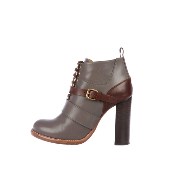 Chloe Leather Ankle Boots - Tulerie
