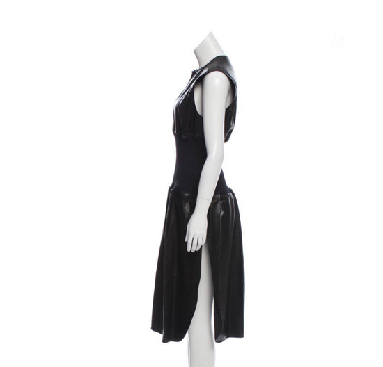 Celine Leather Midi Dress - Tulerie