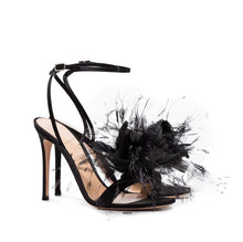 Load image into Gallery viewer, Gianvito Rossi Feather Flower Sandals - Tulerie
