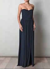 Load image into Gallery viewer, Lanvin Navy Strapless Gown - Tulerie
