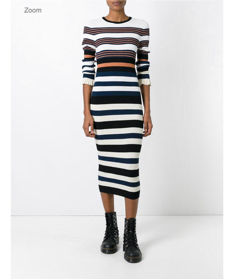 Opening Ceremony Striped Sweater Dress - Tulerie