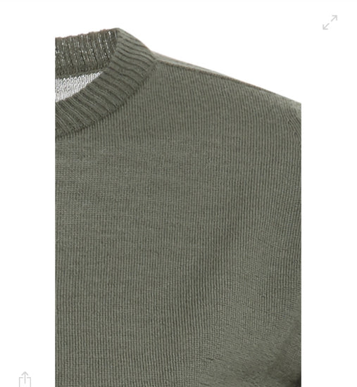 Rick Owens Glitter Crew Neck Wool Sweater - Tulerie