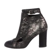 Load image into Gallery viewer, Chanel Distressed Metallic Booties - Tulerie
