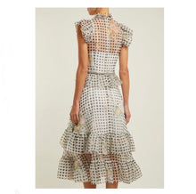 Load image into Gallery viewer, Christopher Kane Gingham Floral Dress - Tulerie
