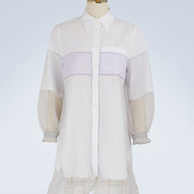 Load image into Gallery viewer, Prada Tulle Paneled Cotton Poplin Mini Dress - Tulerie
