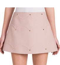 Load image into Gallery viewer, Valentino Rockstud Scalloped A-Lined Skirt - Tulerie
