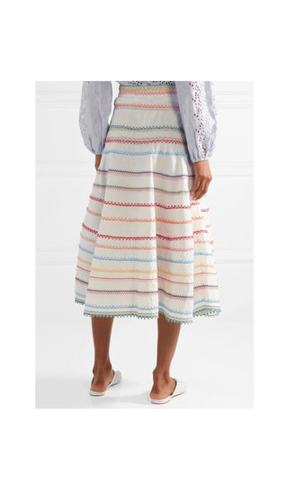 Zimmermann Laelia Embroidered Skirt - Tulerie
