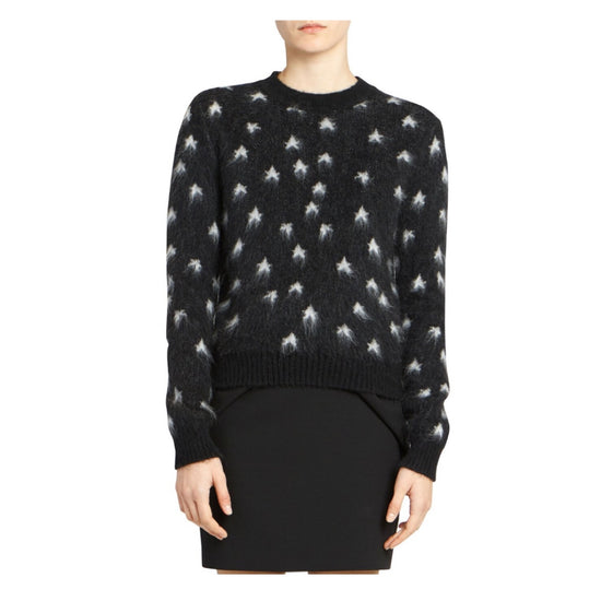 Saint Laurent Star Print Mohair Sweater - Tulerie