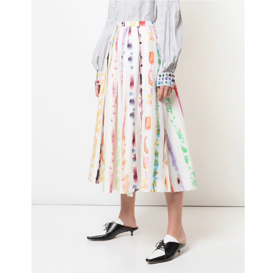Rosie Assoulin Watercolor Print Skirt - Tulerie