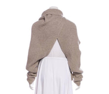 Load image into Gallery viewer, Celine Wool Blend Asymmetrical Sweater - Tulerie
