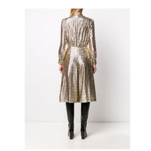 Load image into Gallery viewer, Céline Metallic Gold Jumpsuit - Tulerie
