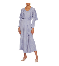 Load image into Gallery viewer, Loewe Asymmetric Draped Floral-Jacquard Dress - Tulerie

