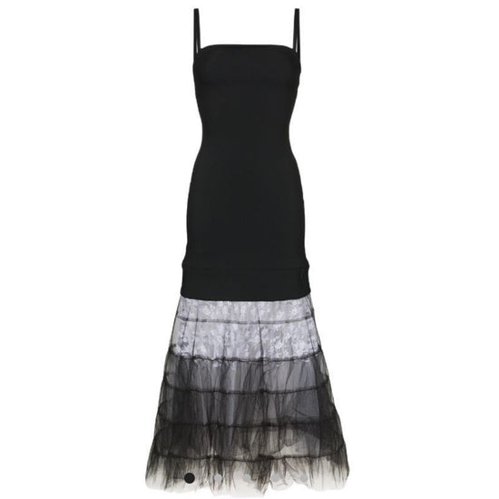 Christopher Kane Tulle And Lace Hem Maxi Dress - Tulerie