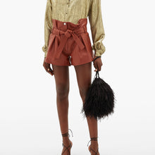 Load image into Gallery viewer, Attico Pleated Leather Shorts - Tulerie
