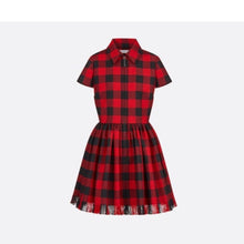 Load image into Gallery viewer, Christian Dior Plaid Zip Dress - Tulerie
