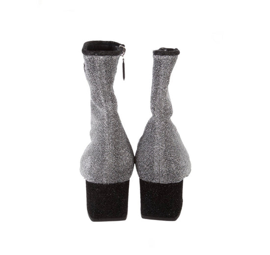 Chanel Glitter Ankle Boots - Tulerie