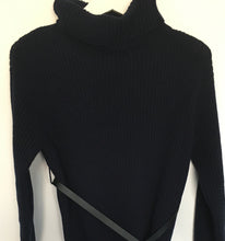 Load image into Gallery viewer, Valentino Ribbed Knit Turtleneck Sweater Dress - Tulerie
