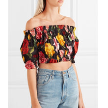 Load image into Gallery viewer, Dolce &amp; Gabbana Floral Stretch Crop Top - Tulerie
