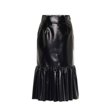 Load image into Gallery viewer, Miu Miu Faux Leather Midi Skirt - Tulerie
