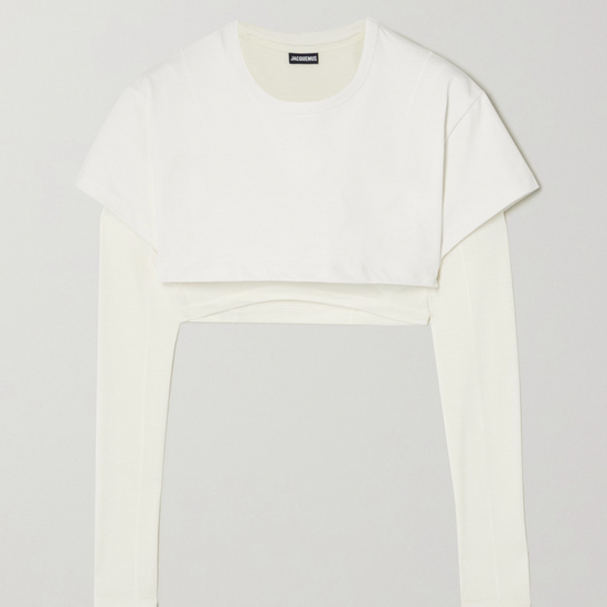 Jacquemus Cropped Layered T-Shirt - Tulerie
