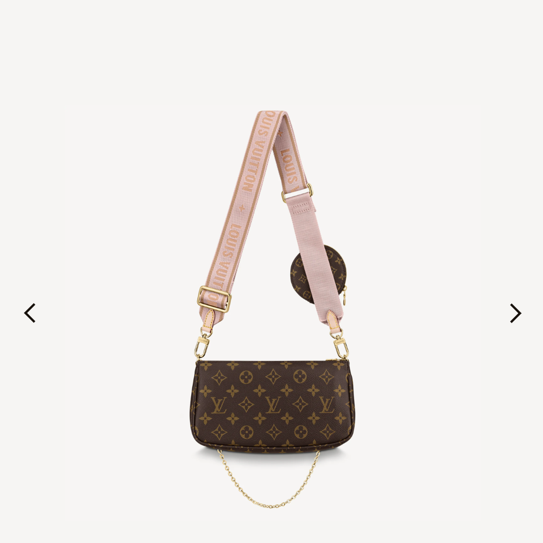 Louis Vuitton Multi Pochette Accessories Shoulder Bag Pink