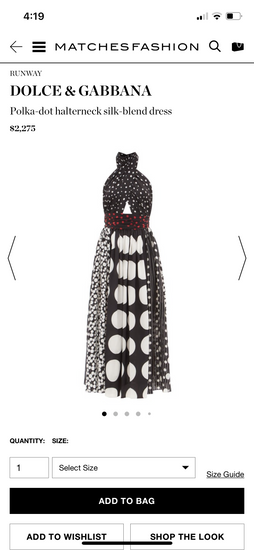 Dolce & Gabbana Polka Dot Halter Dress - Tulerie