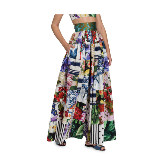 Dolce & Gabbana Patchwork Full Skirt - Tulerie