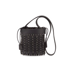Load image into Gallery viewer, Paco Rabanne Mini Chain Link Leather Bucket Bag
